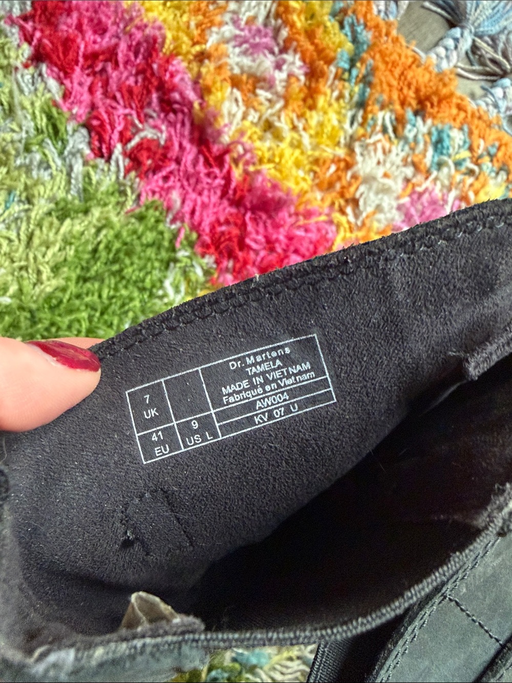 Dr. Martens Tamela Boot Black Chunky with Buckle Straps - Picture 5 of 13